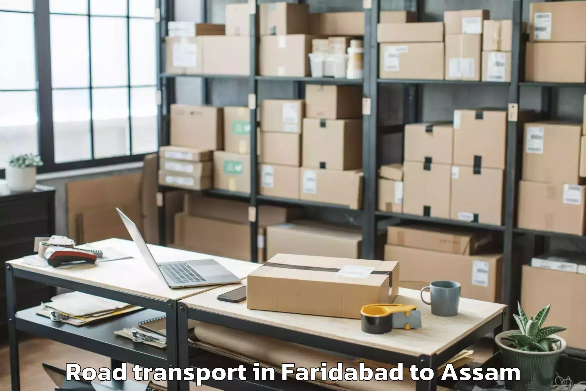 Faridabad to Bokajan Road Transport Booking